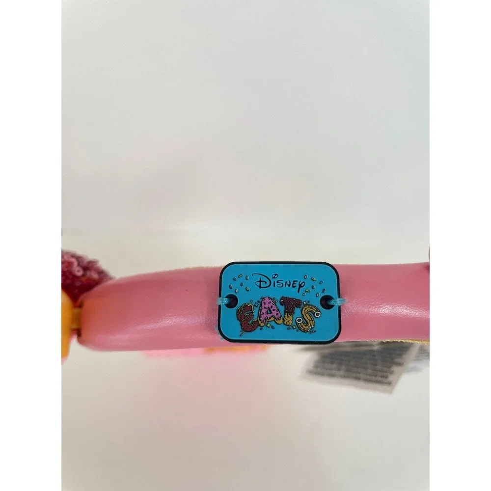 Disney Parks Minnie Mouse Pink Donut Sequin Bow Headband Disney EATS Collection